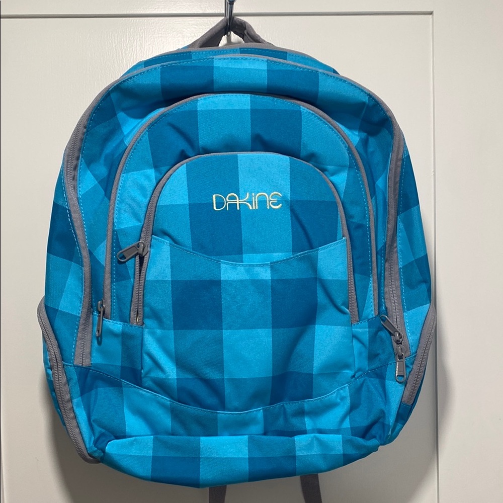 Dakine Blue Checkered Backpack